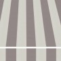 Gestreifte Gelenkarmmarkise Star Klassik, beige-grau, 300x200 cm. Markise für Terrasse und Balkon.