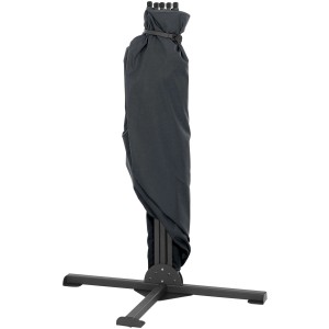 Siena Garden Balkonsichtschutz in Anthrazit, 150x280 cm, mit Abdeckung und Bodenständer.