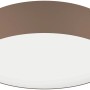 Moderne LED-Deckenleuchte Romao-Z in Weiß und Taupe. Smarte Lampe mit Farbwechsel und App-Steuerung.