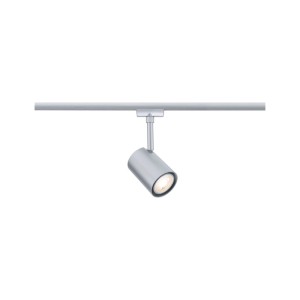 Paulmann URail LED-Schienenspot Luxe in Chrom Matt. Zylindrischer Spot für Schienensysteme, leuchtet hell.