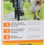 Verpackung der Walky Dog Plus Fahrrad Hundeleine mit Radfahrer und Hund.