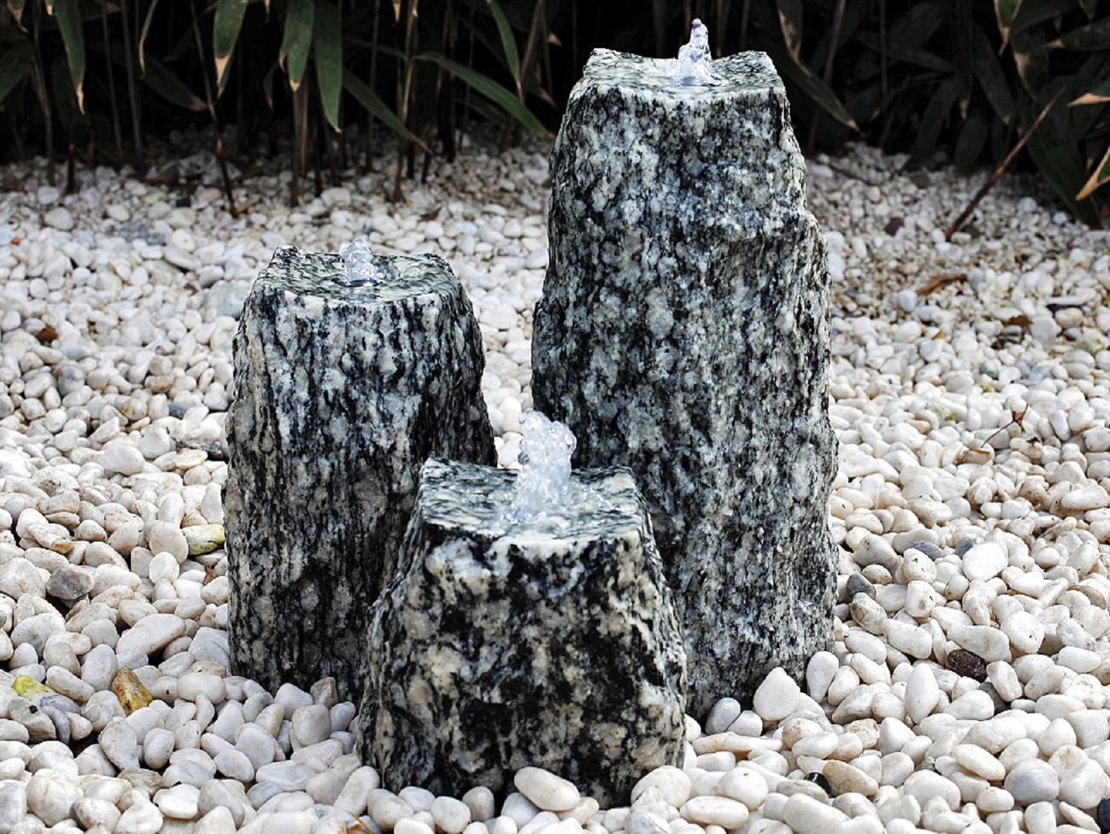 Silex Granit Quellstein Granit 3er 40/30/20 cm kaufen bei OBI