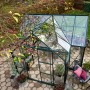 Halls Gewächshaus Garden Room, 12,9 m², grüne Aluminiumstruktur mit Glas, Außenansicht.