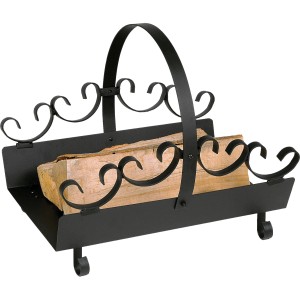 Lienbacher Holzkorb Schwarz beschichtet