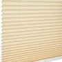 Beiges Schöner Wohnen Plissee Milla, 80x130 cm, mit Crush-Struktur für Lichtdurchlässigkeit und Sichtschutz.