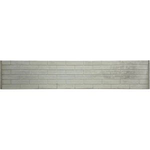 Betonzaun-Platte Steinglatt 200 cm x 38,5 cm x 3 cm