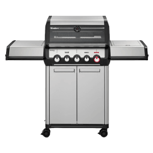 Enders Gasgrill Monroe Pro 3 SIKR Turbo mit Seitenkocher und Sichtfenster.