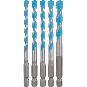 Bosch Expert Multi Construction Bohrer Set, 5-teilig, verschiedene Größen. Universalbohrer für viele Materialien.