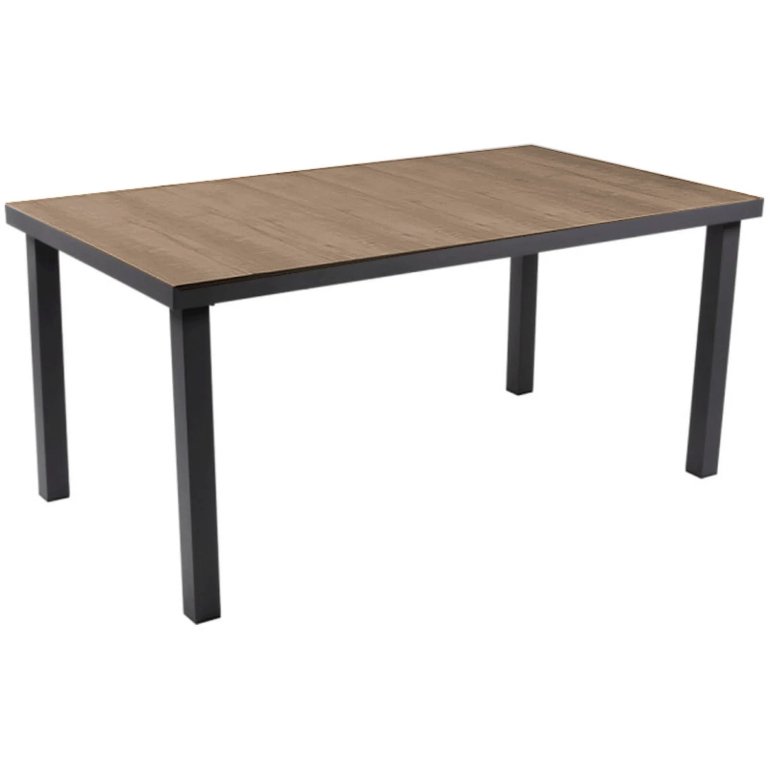 Garden Pleasure Gartentisch Amelia Rechteckig Anthrazit-Braun 90 cm x 162 cm kaufen bei OBI