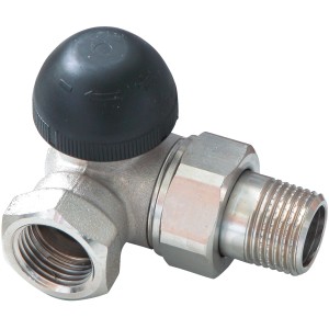 Herz Thermostatventil-Unterteil, 13 mm (1/2 Zoll), 3 Achsen, für Heizungs-Installation.