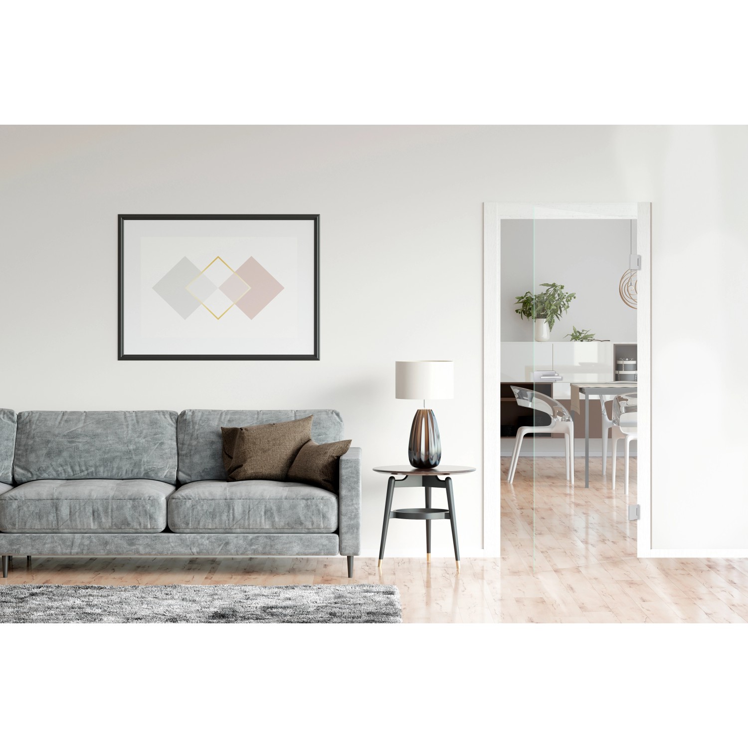 Novadoors Glasdrehtür Nova 510 Klar 87,1 cm x 201,3 cm x Stärke mm DIN L/R_3