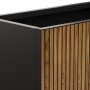 Herstera Garden Pflanzkübel Deco Planter M 50 x 100 x 50 cm Schwarz-Natur FSC®_4