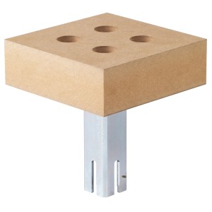 wolfcraft Schnellwechsel-Adapterplatte WSS für Werkbänke, zur Aufnahme von z.B. Bohrständer.