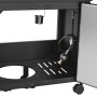 Detailaufnahme: Untergestell Jamestown Knox II Gasgrill mit Gasanschluss und Ablage.