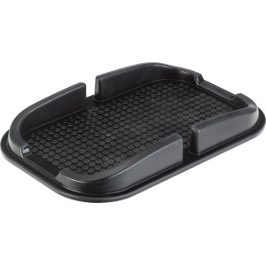 Schwarzes OBI AntiRutsch-Pad für Smartphones, Innenausstattung für sicheren Halt im Auto.