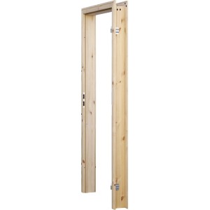 Kiefer Massivholz Zarge Landhaus, 70x201 cm, Anschlag rechts, unbehandelt.