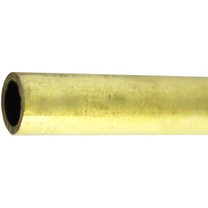 Arcansas Rundrohr, 0,6 cm x 100 cm, aus Messing, für dekorative Zwecke.