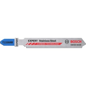 Bosch Expert T 118 AHM Stichsägeblatt für Edelstahl, 2er-Pack.
