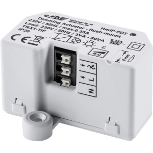 Homematic IP Dimmaktor Unterputz, weiß. Smart Home Dimmer für Lichtsteuerung.