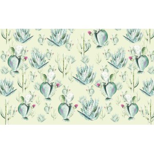 Komar Fototapete Vlies Cactus Green, 400x250cm, mit Kakteen-Motiv für Wandgestaltung.