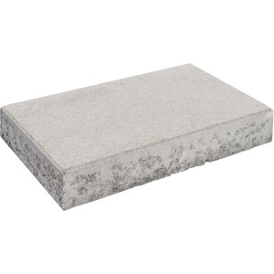 Premac Randstein Pflasterplatte, grau, 50x25x8 cm, Beton für Beet- und Wegeinfassung.