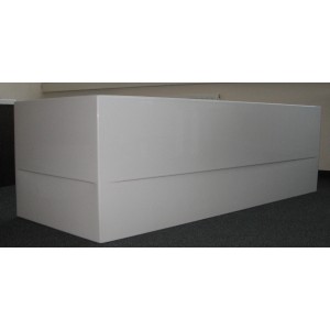 Weiße Acrylschürze für Badewanne Galia I, 160 cm, rechte Ausführung.