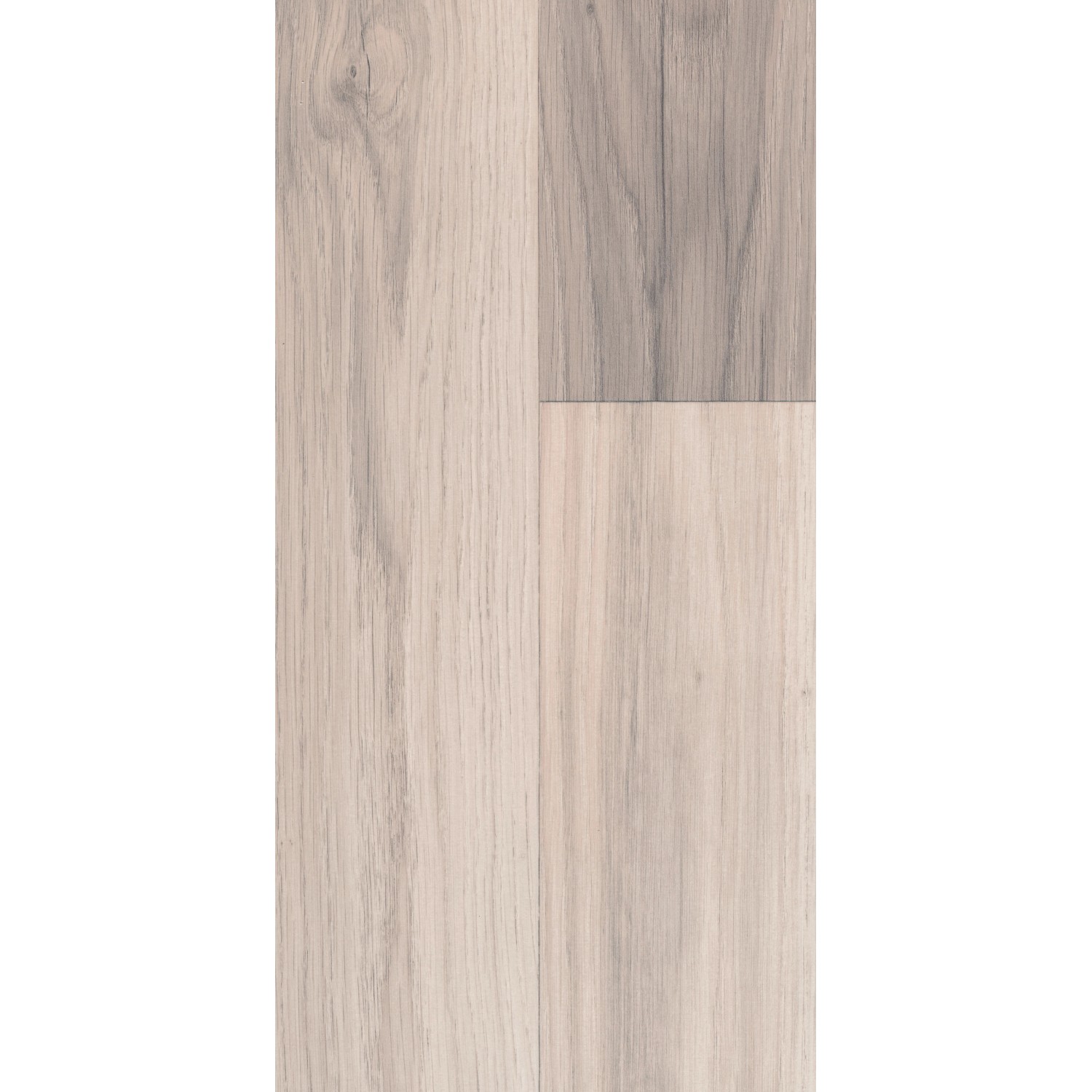 Laminatboden Comfort Eiche Silver, 7mm stark, helle Holzoptik mit Maserung.