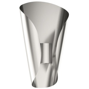 Moderne Eglo LED-Außenwandleuchte Bosaro aus Edelstahl, 27x17cm, warmweißes Licht.