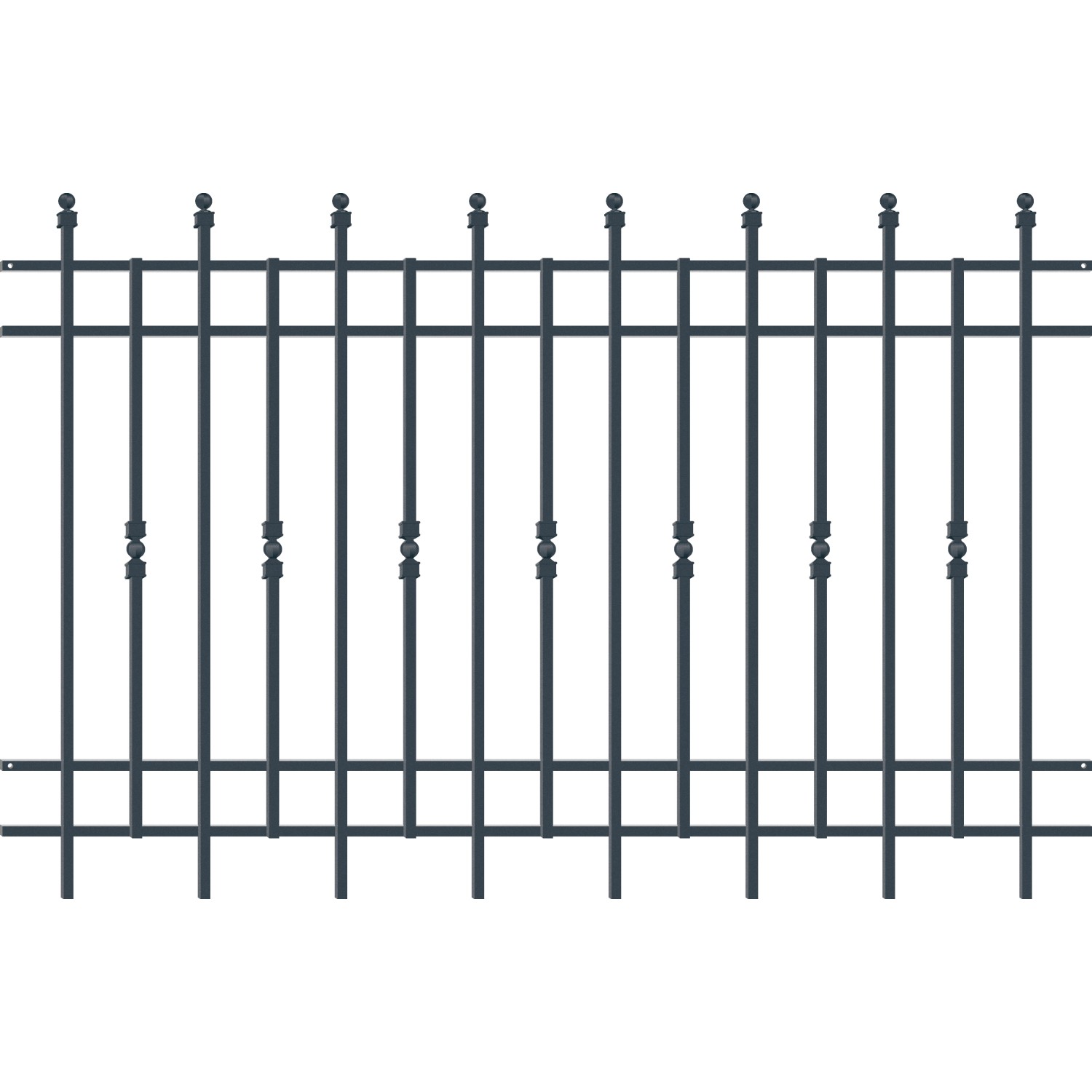Metallzaun Zaunfeld Haga Lux 130 cm x 200 cm kaufen bei OBI
