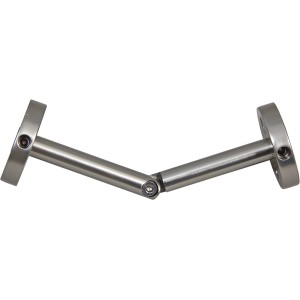 Alu Gelenk für 4 cm Holzhandlauf zur stufenlosen Eck-Verbindung von Handläufen.