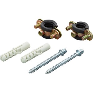 Schallschutzrohrschelle Ø 12 mm - Ø 15 mm 2 Stück