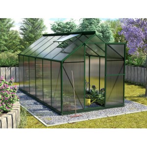 Gewächshaus Triton 7500 HKP 6 mm Dunkelgrün inkl. Fundament