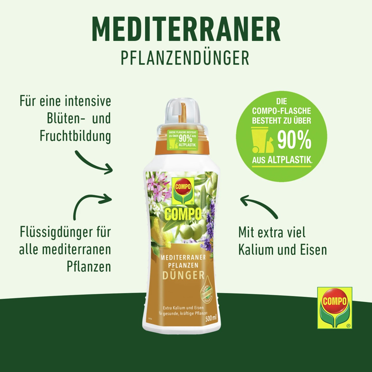 Compo Bio-Pflanzendnger Mediterran 500 ml kaufen bei OBI