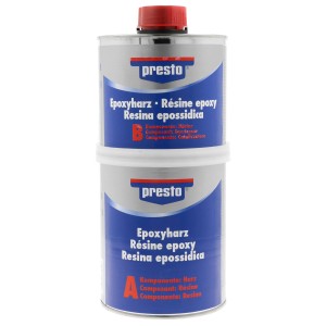 Presto Epoxyharz 1 kg, 2-Komponenten-System für Lackreparatur und Karosseriearbeiten.