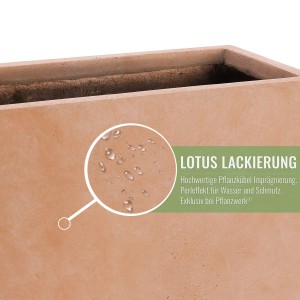 Pflanzwerk Pflanzkübel Tub Premium Frostbeständig 50 cm Terrakotta