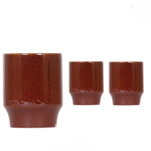 Keramik-Übertopf "Classy Red" Topf-Ø ca. 9 cm