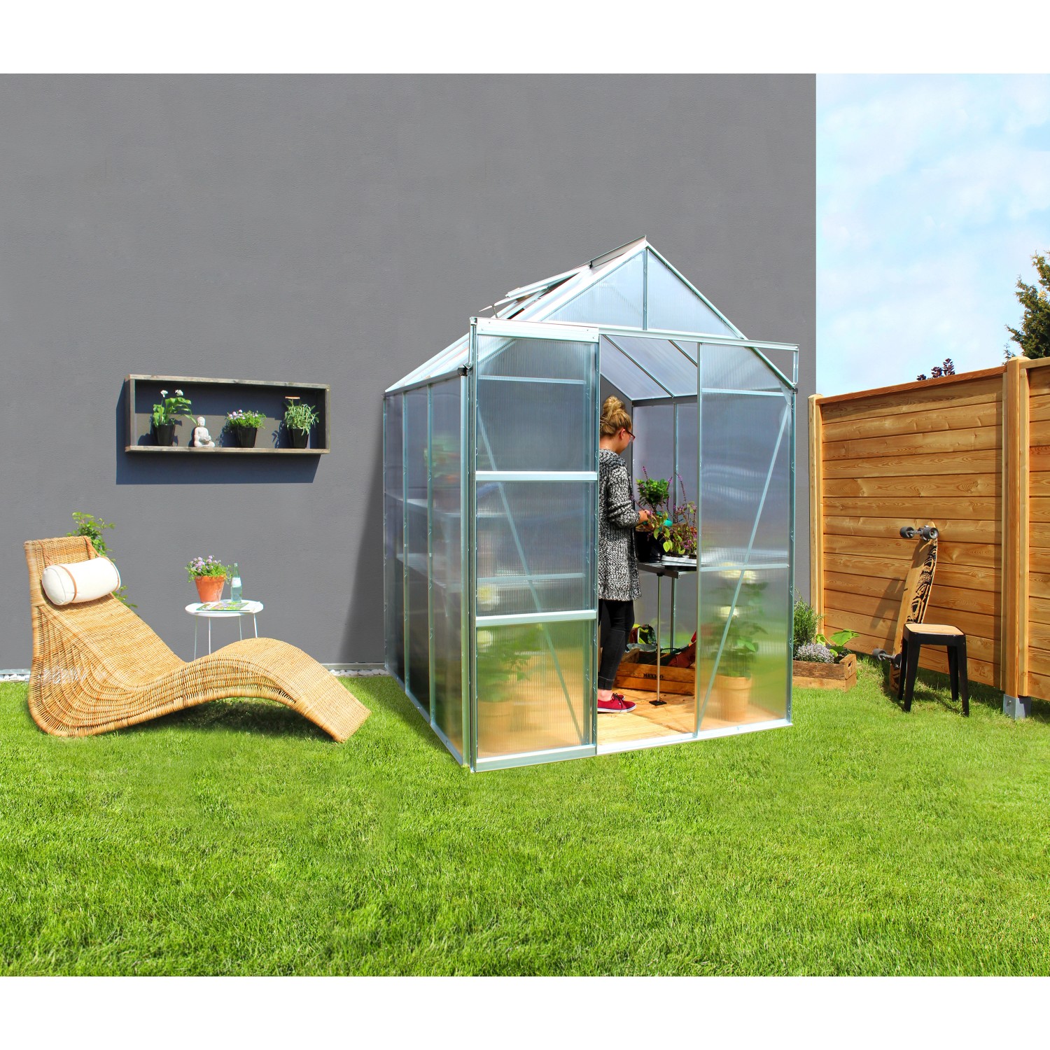 Vitavia Gewächshaus Flora 3800 HKP 4mm Alu kaufen bei OBI