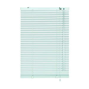 Weiße Gardinia Aluminium Jalousie, 90x240 cm, für Fenster, Sonnenschutz und Lichtregulierung.