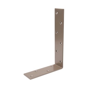 Duravis Balkenwinkel, ungleichschenklig, perlbeige, duplexbeschichtet, 160x240x50 mm.