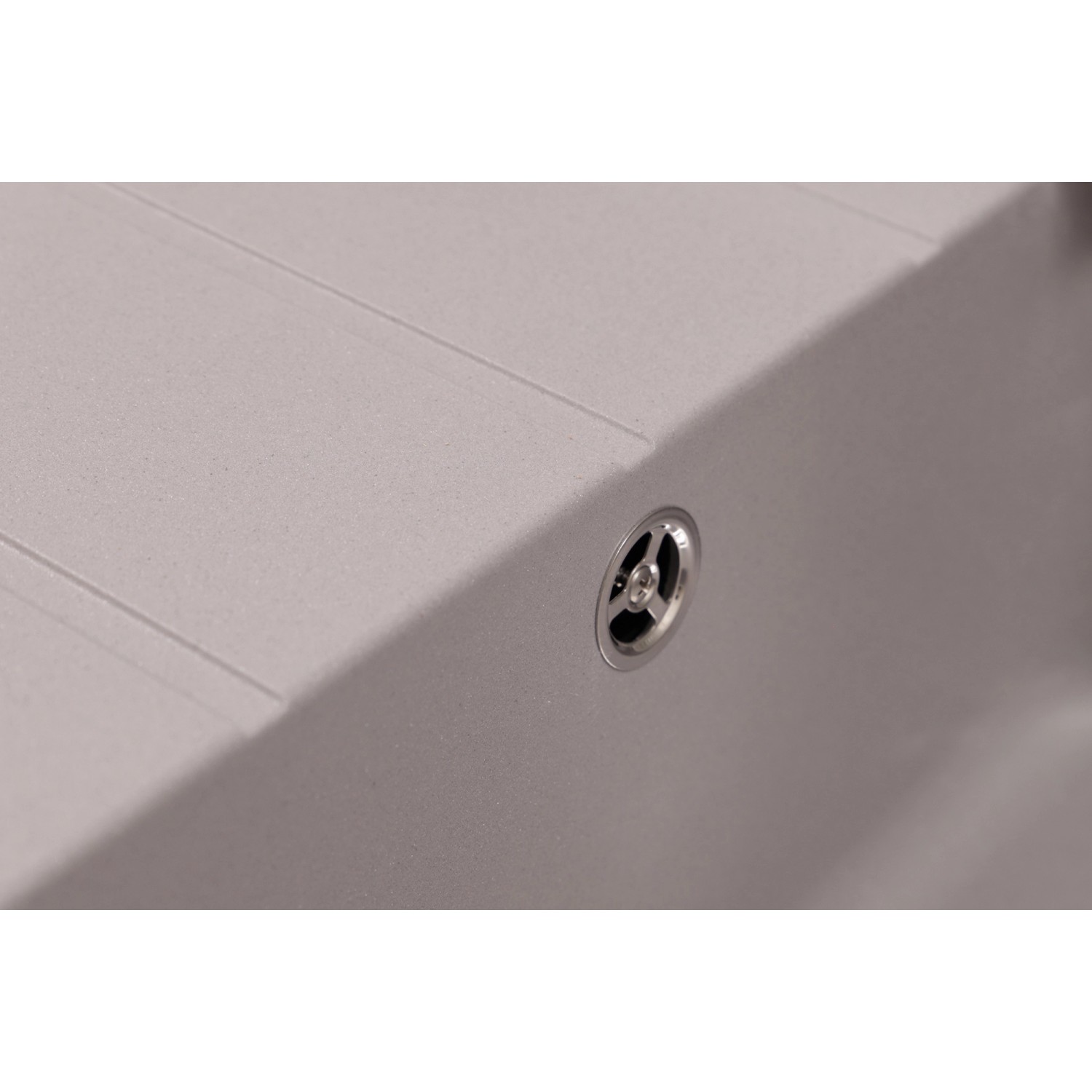 Respekta Einbauspüle Massivgranit Austin 100 cm x 50 cm Grau_3