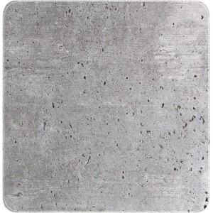 Quadratische, graue Wenko Duscheinlage Concrete 54x54 cm mit Beton-Optik und Anti-Rutsch-Struktur.
