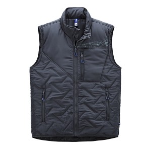 Scheibler Workwear Steppweste Expansible in Titan, Größe L. Arbeitskleidung mit Reißverschluss und Taschen.