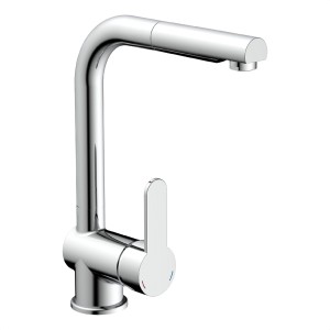 Schütte Spültischarmatur London Chrom mit herausziehbarem Auslauf.