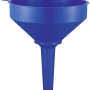Blauer LUX Trichter, Ø 150 mm, für tropffreies Umfüllen von Flüssigkeiten im Auto- und Werkstattbereich.