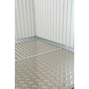 Biohort Bodenplatte für Gartenhaus Europa Größe 3: Alu-Riffelblechboden mit Verbindungsprofil.