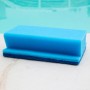 Doppelpack Handschrubber für Poolreinigung, blau, mit zwei Härtegraden.