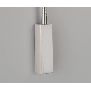 Wandspot Fischer & Honsel Wolke, 1-flammig, Nickel/Leinen sandfarben.