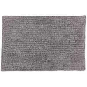 Schöner Wohnen Badmatte Bahamas, 40x60 cm, uni hellgrau, Baumwolle.