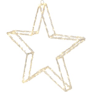 LED-Stern Silhouette, 45 cm, warmweiß, für weihnachtliche Außen- und Innendeko.