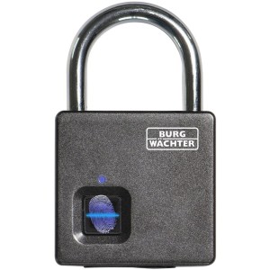 Burg-Wächter Vorhangschloss Scan & Lock 610/53 mit Fingerabdrucksensor, ideal für Spinde und Gartenhäuser.